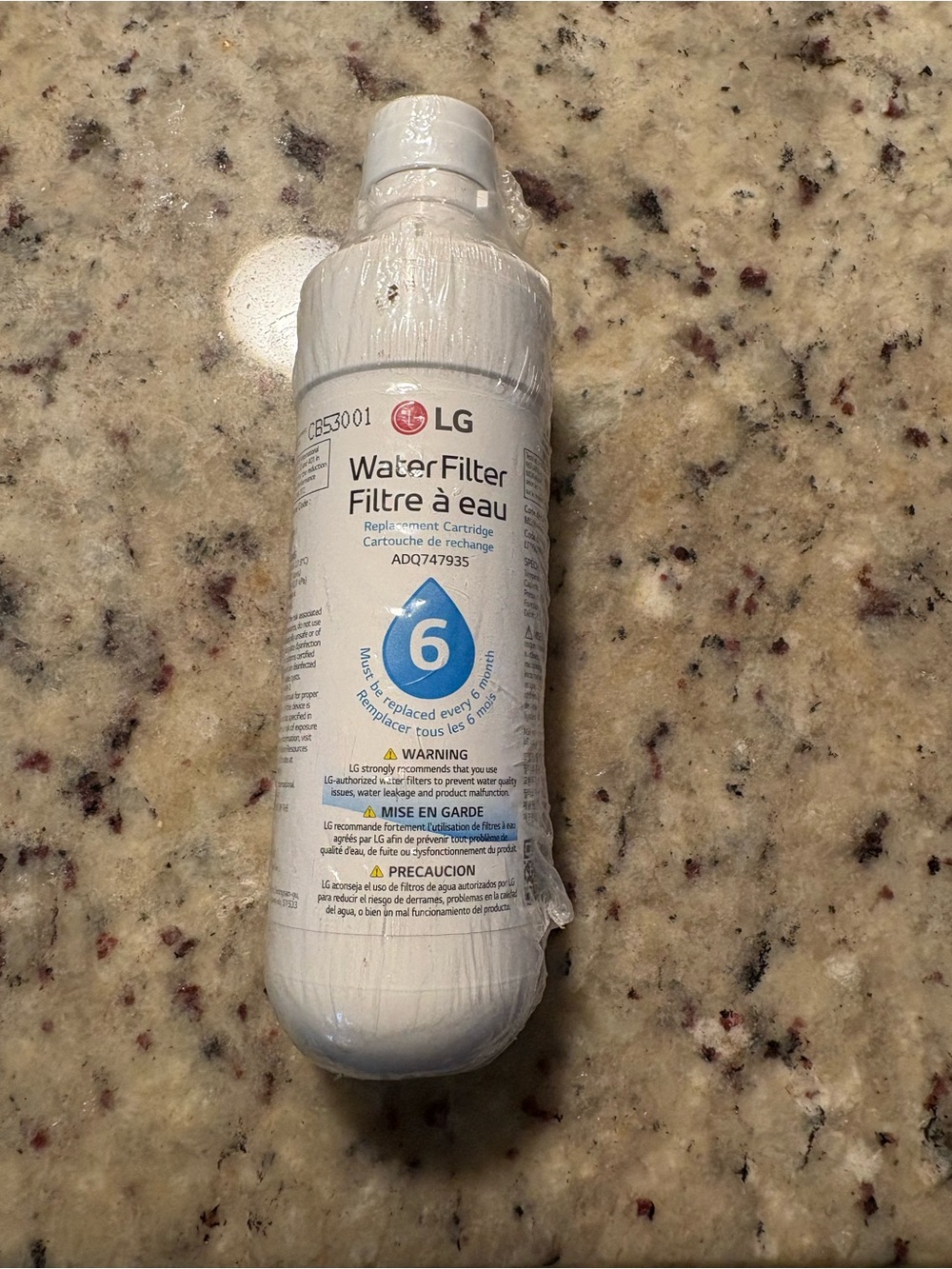 ADQ747936 Filter. LG Refrigerator Water Filter